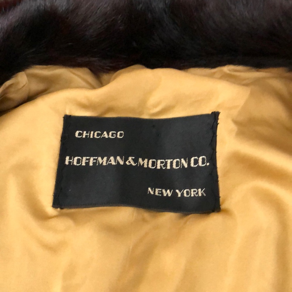 Mink Coat Red Mink Herring Bone Pattern - image 6